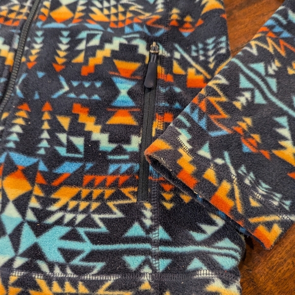 Powder River Outfitters Aztec Southwest Print Full Zip Fleece Men's Small - Picture 3 of 8